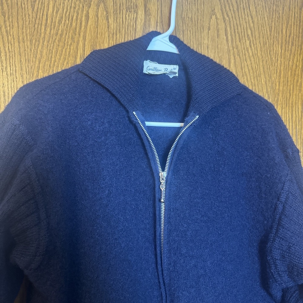 Caribbean Pacific Women's Wool Jacket Coat Zip Up‎ Pockets Lined Sleeves Large - Picture 4 of 9